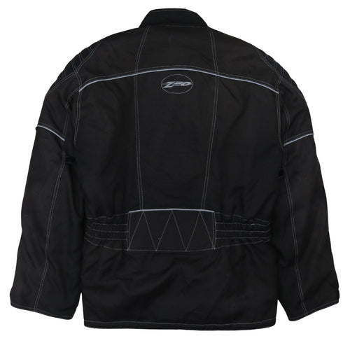 Zee Men's Black 3XL Waterproof Motorcycle Jacket with Belt