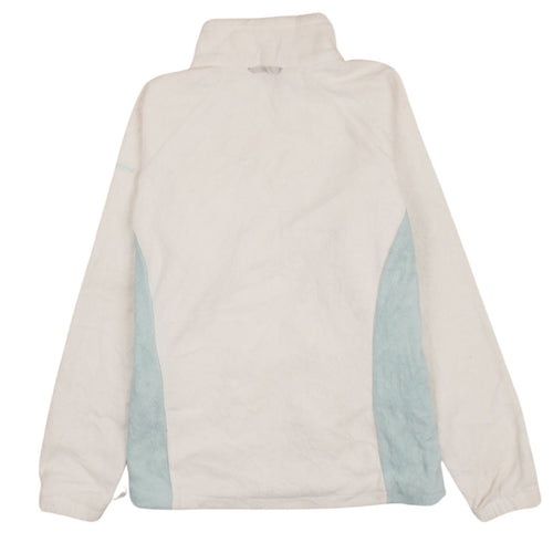 Columbia Women's White Fleece Full Zip Jacket Size L Outdoor Coat