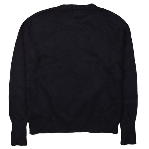 Calvin Klein Jeans Men's Black Cotton Crew Neck Jumper L