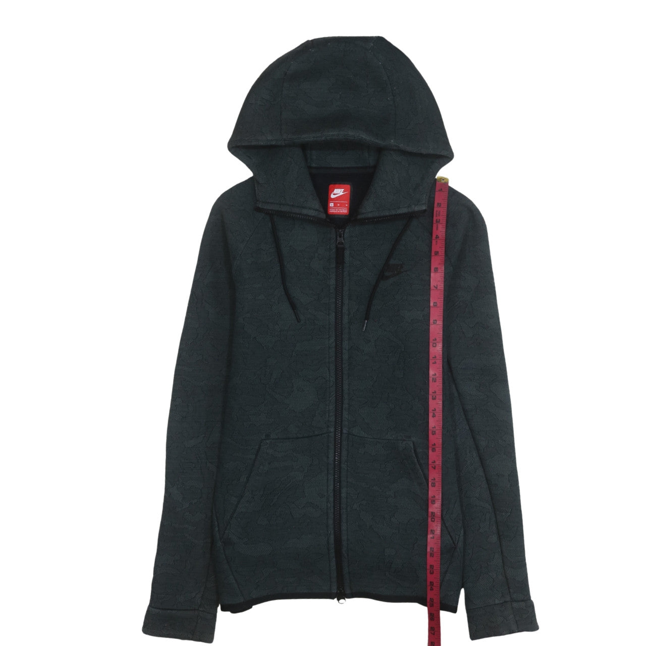 Nike Men's Black Full Zip Camouflage Hoodie Size M