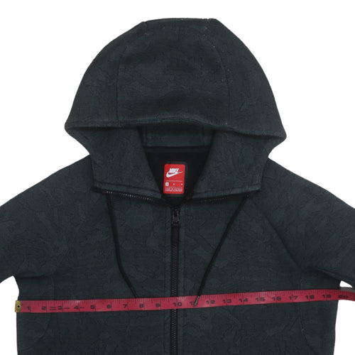 Nike Men's Black Full Zip Camouflage Hoodie Size M