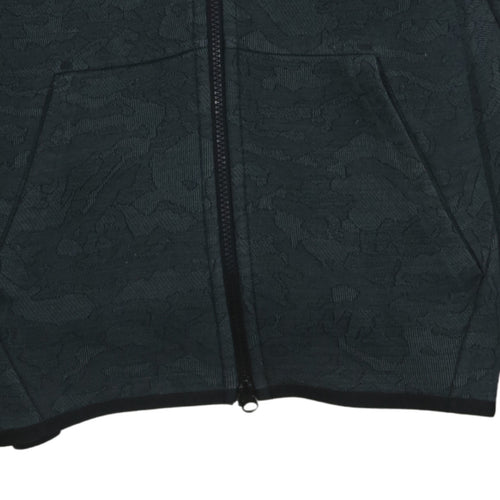 Nike Men's Black Full Zip Camouflage Hoodie Size M