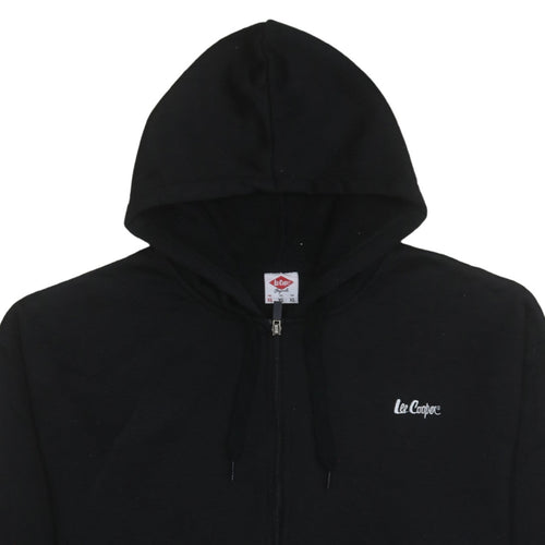 Lee Cooper Mens Black XL Full Zip Hoodie Sweatshirt