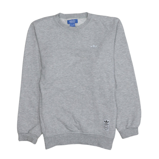 Adidas Men's Grey Crew Neck Pullover Sweatshirt Size S