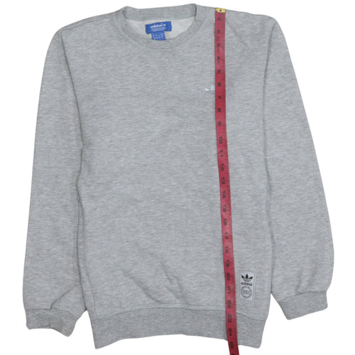 Adidas Men's Grey Crew Neck Pullover Sweatshirt Size S