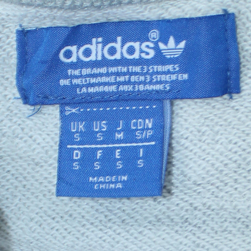 Adidas Men's Grey Crew Neck Pullover Sweatshirt Size S