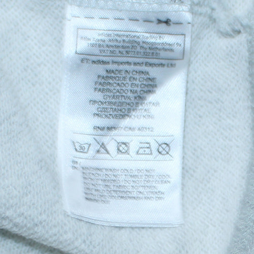 Adidas Men's Grey Crew Neck Pullover Sweatshirt Size S
