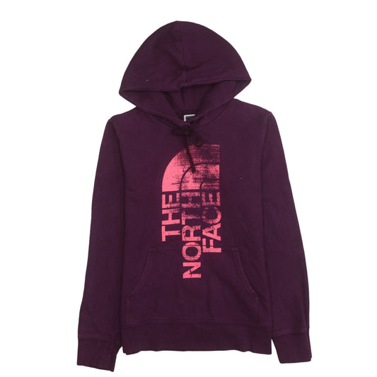 The North Face Womens Purple Pullover Hoodie Small Fleece Lined
