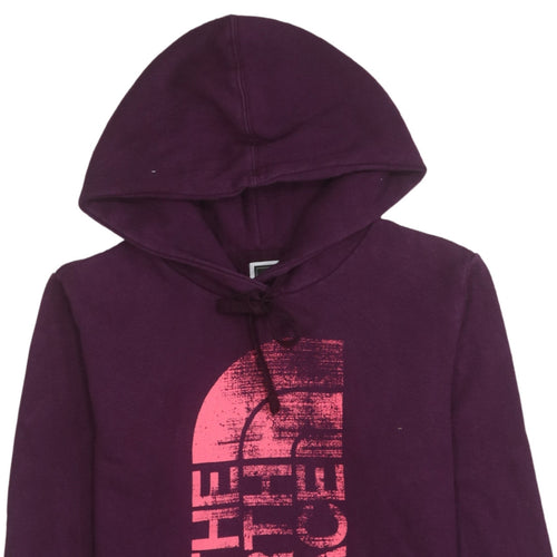 The North Face Womens Purple Pullover Hoodie Small Fleece Lined