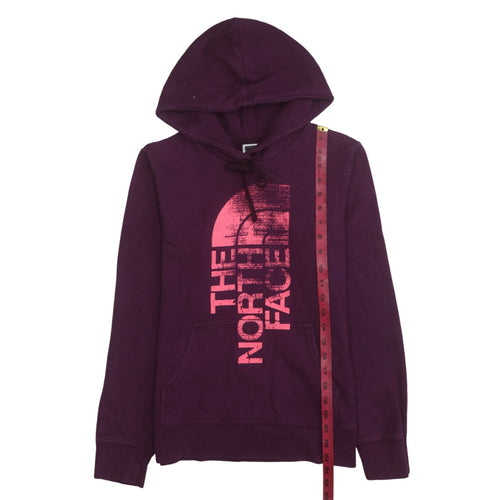 The North Face Womens Purple Pullover Hoodie Small Fleece Lined