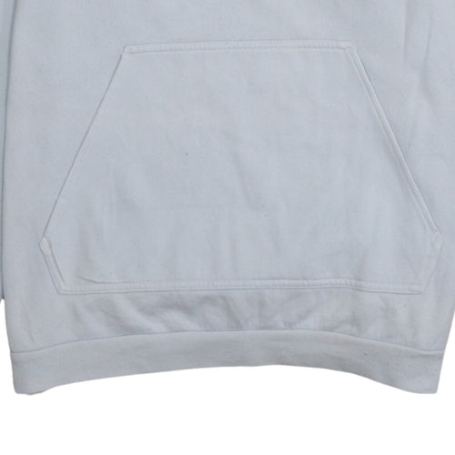 adidas Men's White Pullover Hoodie L Sports Fleece Logo