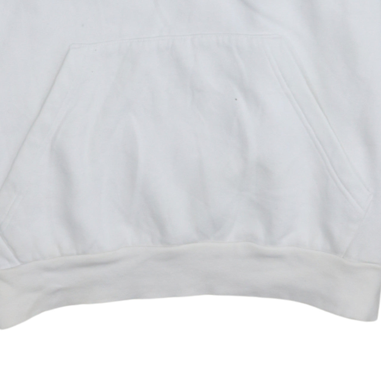 Adidas Women's White Pullover Hoodie Size M Logo Print Cotton Blend