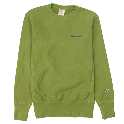 Champion Men's Green Reverse Weave Pullover Sweatshirt Small