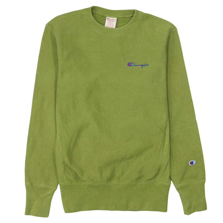 Champion Men's Green Reverse Weave Pullover Sweatshirt Small