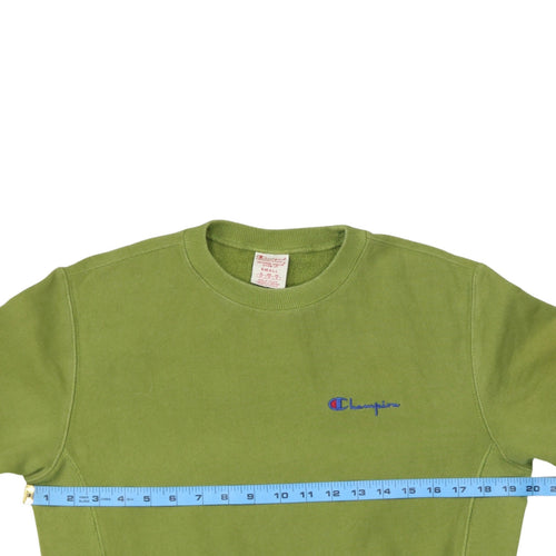 Champion Men's Green Reverse Weave Pullover Sweatshirt Small
