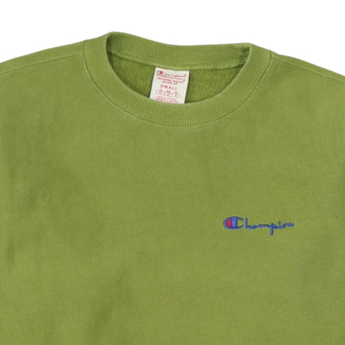 Champion Men's Green Reverse Weave Pullover Sweatshirt Small