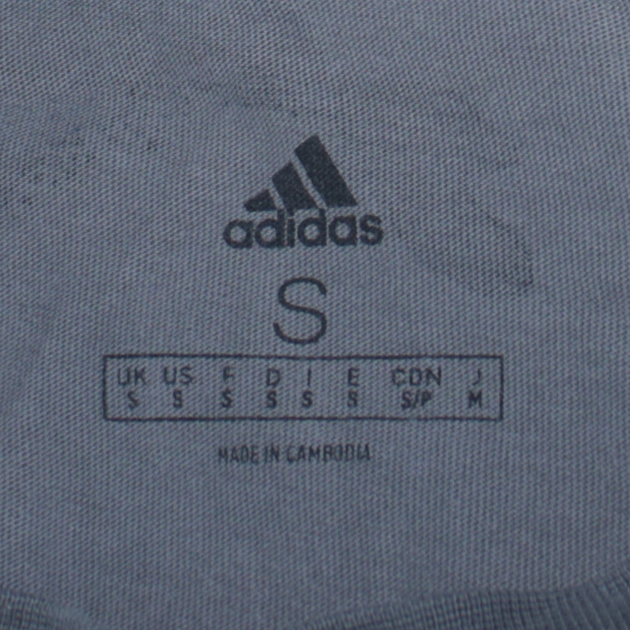 adidas Men's Grey Camouflage Crew Neck Short Sleeve T-Shirt Size S