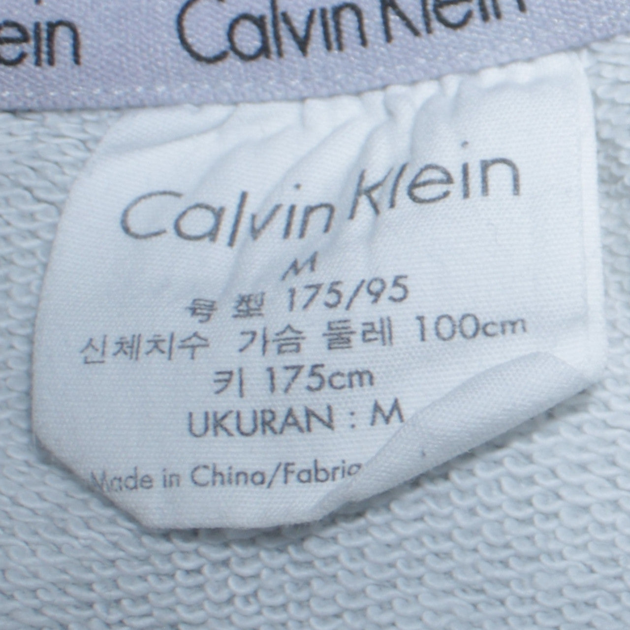 Calvin Klein Women Grey Crew Neck Pullover Sweatshirt M Cotton Blend