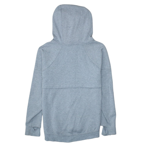 Nike Men's Grey Full Zip Hoodie Small Polyester Cotton