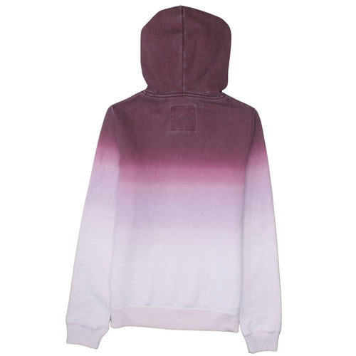 Hollister Women’s Burgundy to Pink Ombre Pullover Hoodie XS