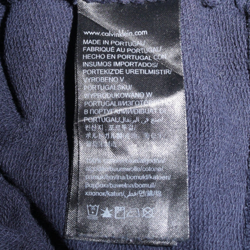 Calvin Klein Jeans Men's Blue Small Pullover Hoodie