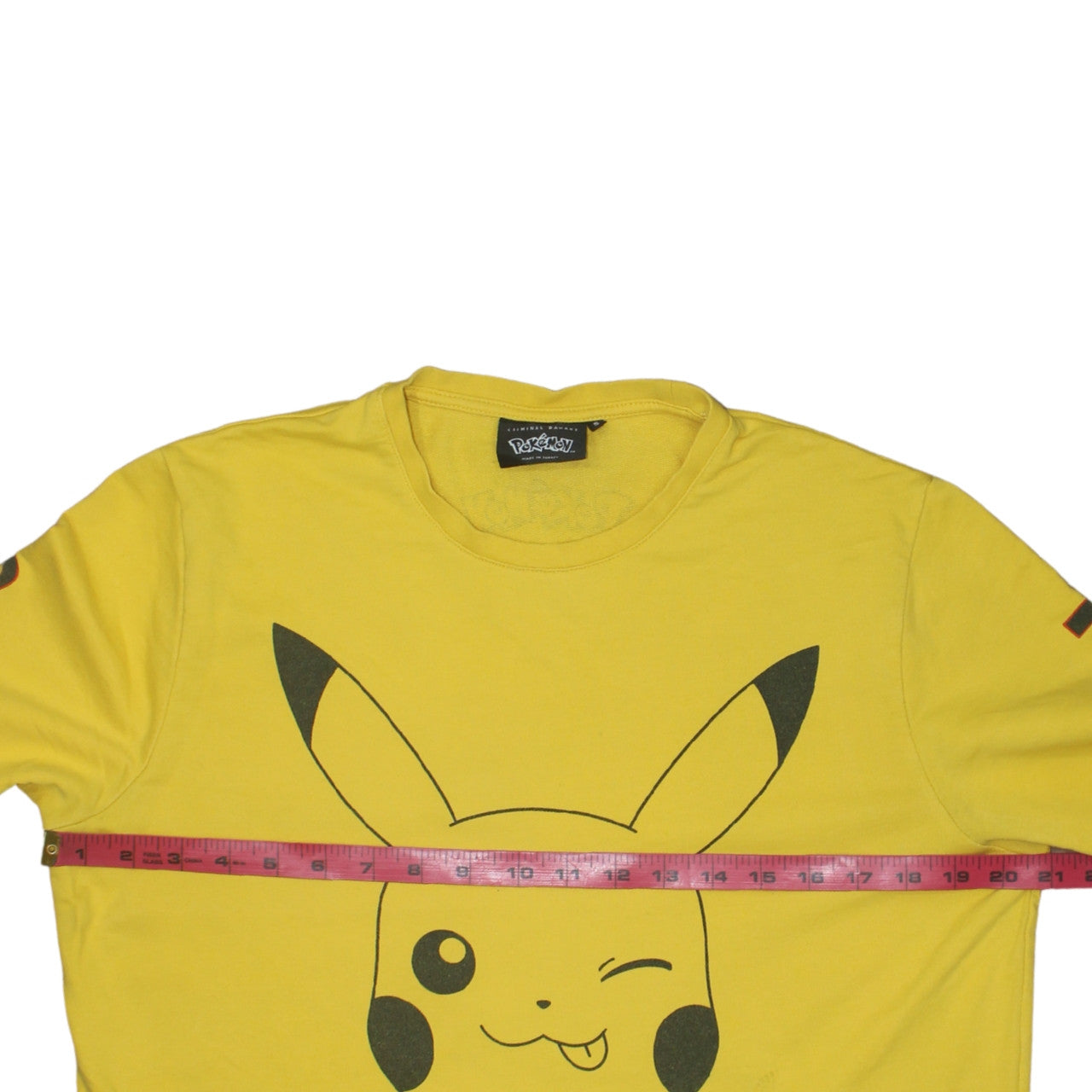 Criminal Damage Pokémon Pikachu Yellow Men's Sweatshirt Size S