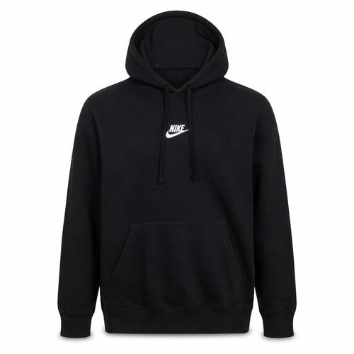 Nike Men Black Pullover Hoodie M Fleece Sportswear Sweatshirt