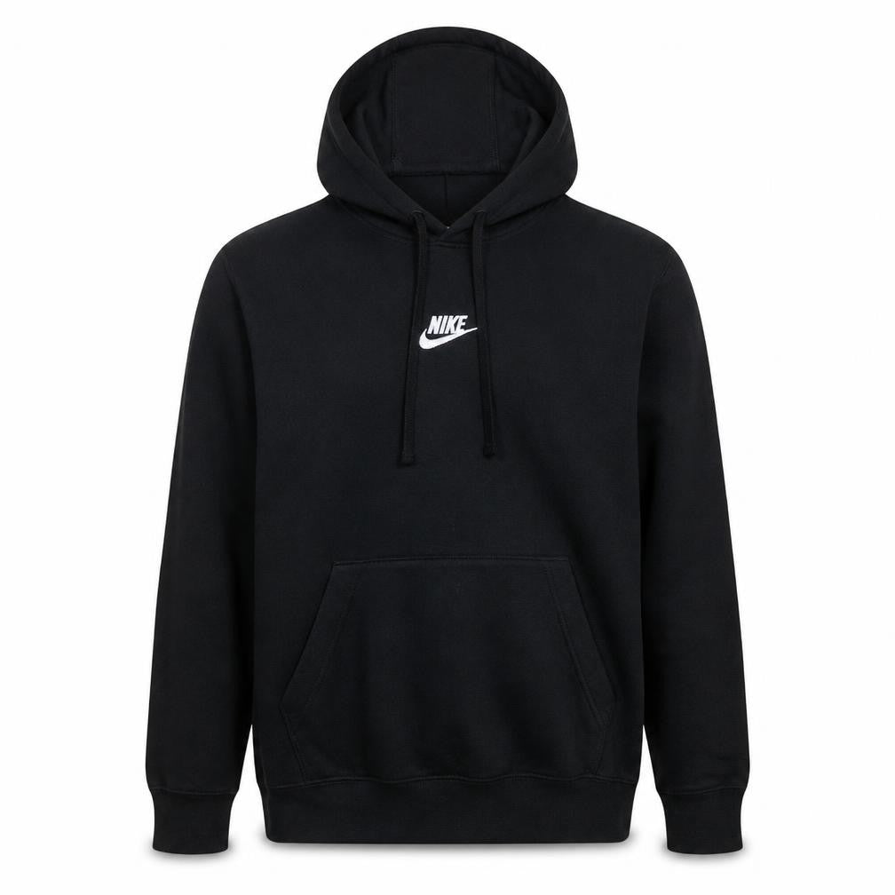 Nike Men Black Pullover Hoodie M Fleece Sportswear Sweatshirt