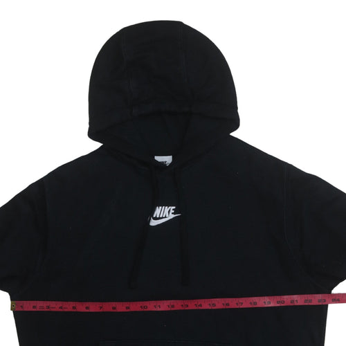 Nike Men Black Pullover Hoodie M Fleece Sportswear Sweatshirt