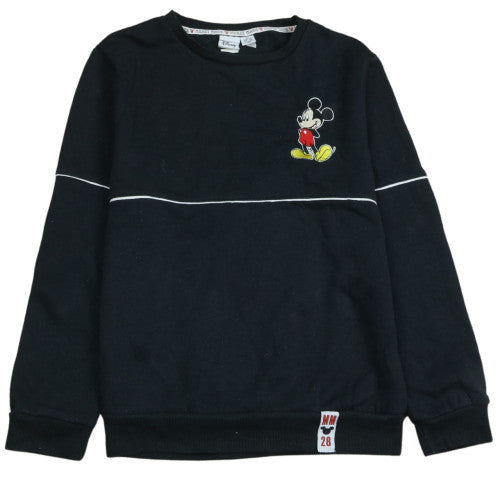 Disney Womens Black Mickey Mouse XS Pullover Sweatshirt