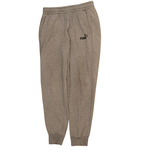 Puma Men Grey Jogger Sweatpants Medium Elastic Waist Drawstring
