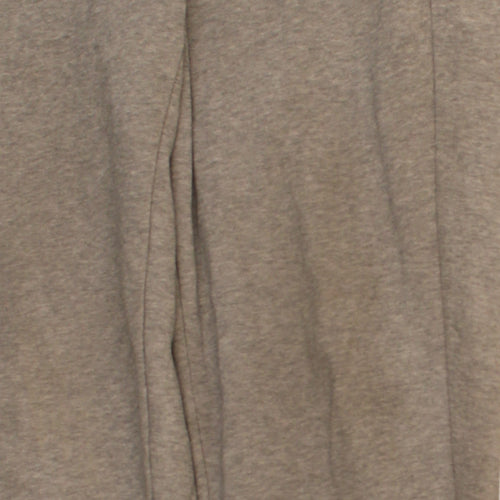 Puma Men Grey Jogger Sweatpants Medium Elastic Waist Drawstring