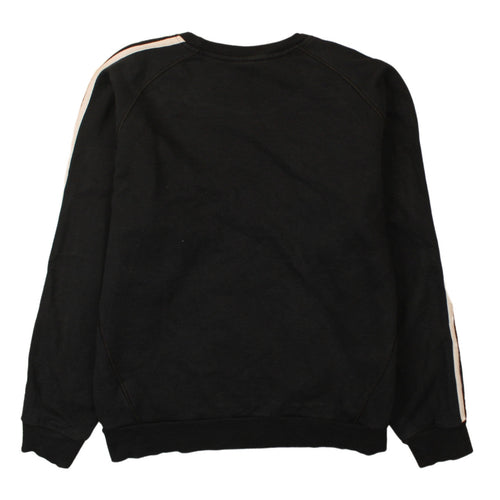 Adidas Mens Black L Crew Neck Pullover Sweatshirt Sports Jersey