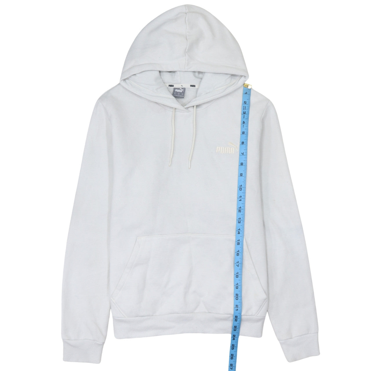Puma Women's White Pullover Hoodie Size L Casual Sweatshirt