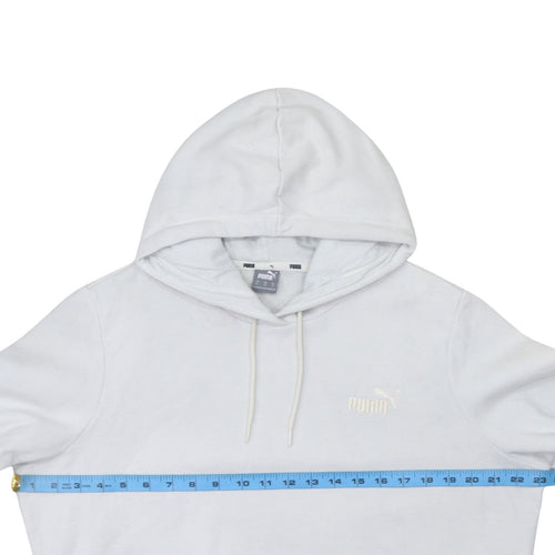 Puma Women's White Pullover Hoodie Size L Casual Sweatshirt