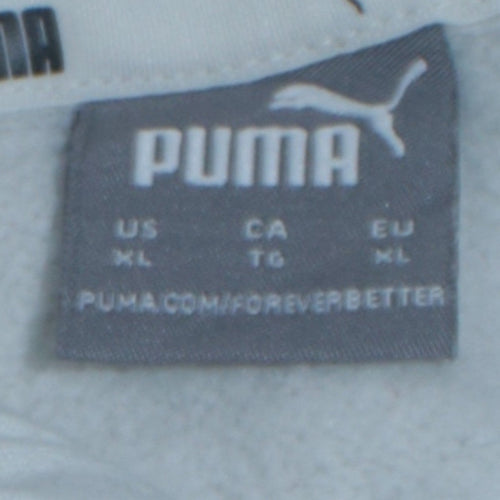 Puma Women's White Pullover Hoodie Size L Casual Sweatshirt