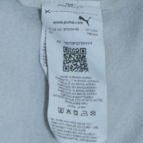 Puma Women's White Pullover Hoodie Size L Casual Sweatshirt