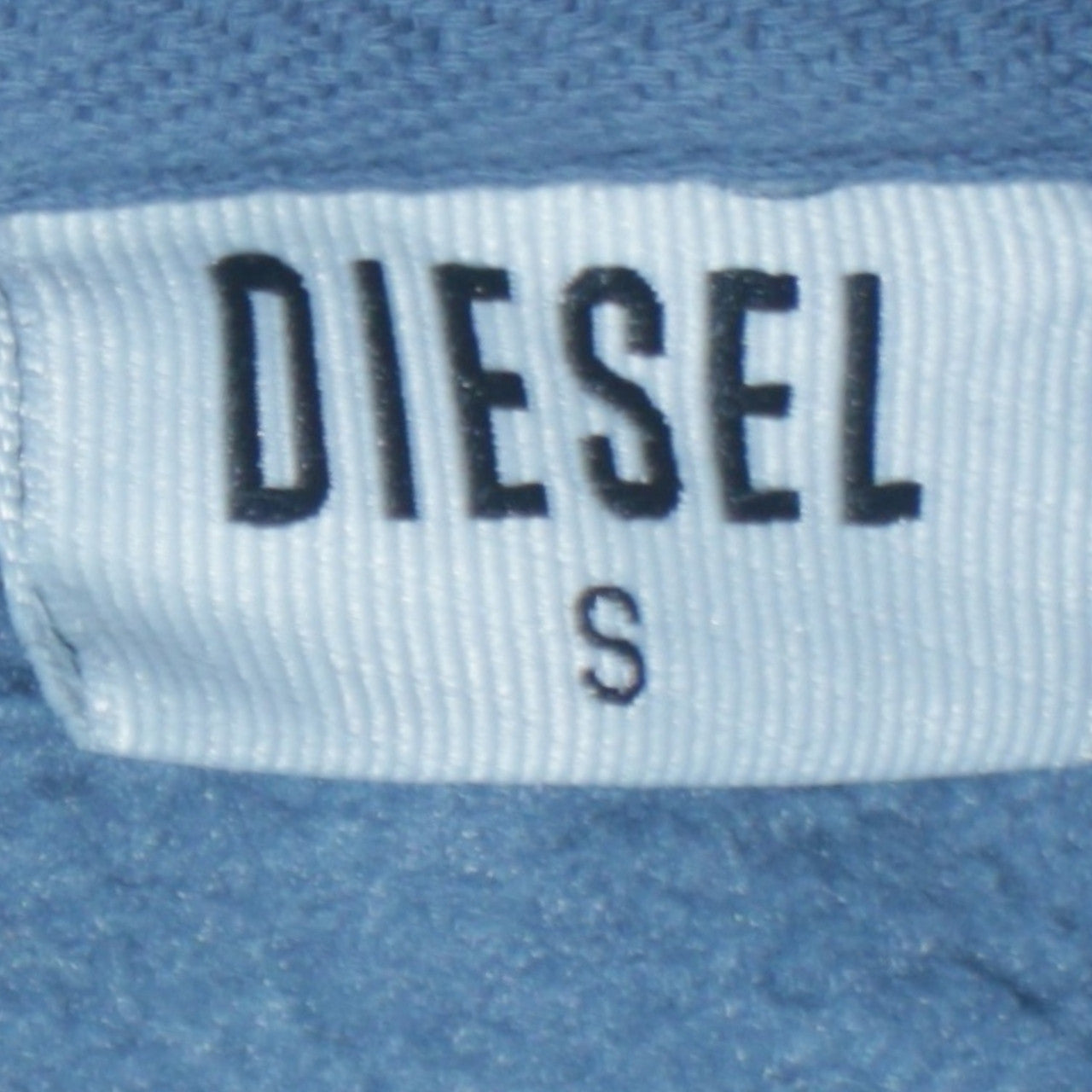 Diesel Men’s Blue Pullover Hoodie Size S Cotton Blend Fleece