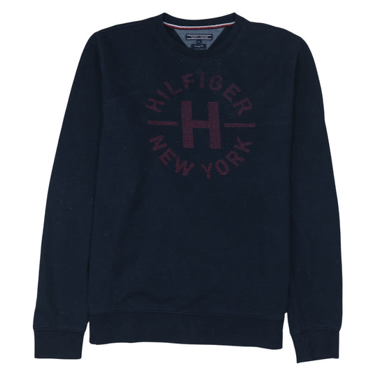 Tommy Hilfiger Men Blue XL Vintage Fit Logo Sweatshirt