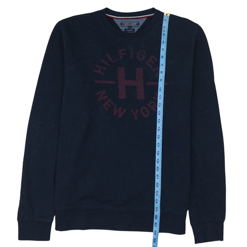 Tommy Hilfiger Men Blue XL Vintage Fit Logo Sweatshirt