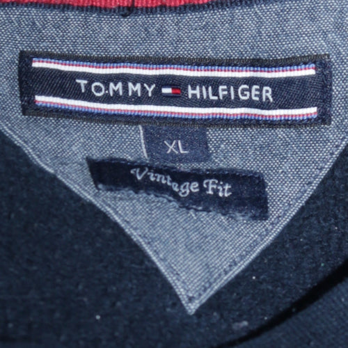 Tommy Hilfiger Men Blue XL Vintage Fit Logo Sweatshirt