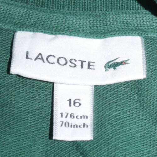 Lacoste Men’s Green Regular Fit Short Sleeve Polo Shirt Size L