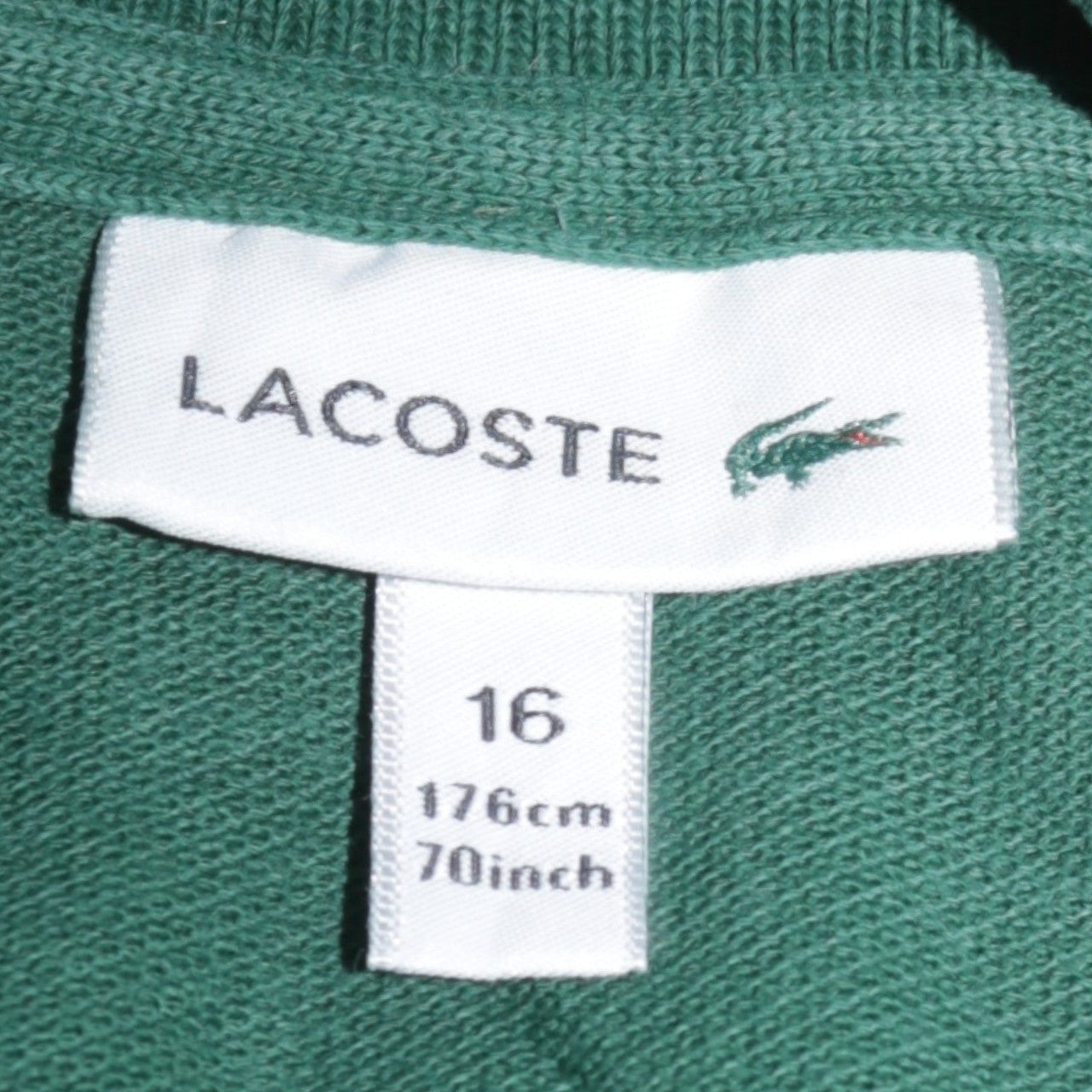 Lacoste Men’s Green Regular Fit Short Sleeve Polo Shirt Size L