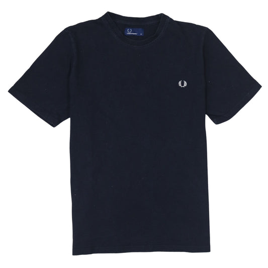 Fred Perry Men's Blue Cotton Crew Neck T-Shirt Size M