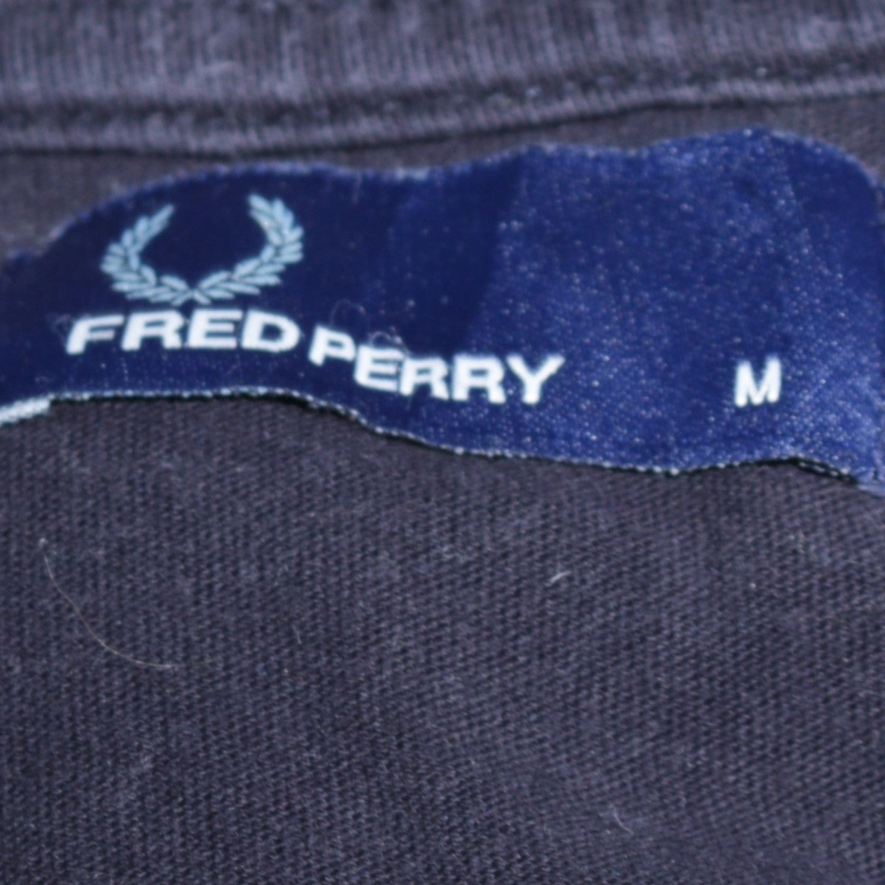 Fred Perry Men's Blue Cotton Crew Neck T-Shirt Size M