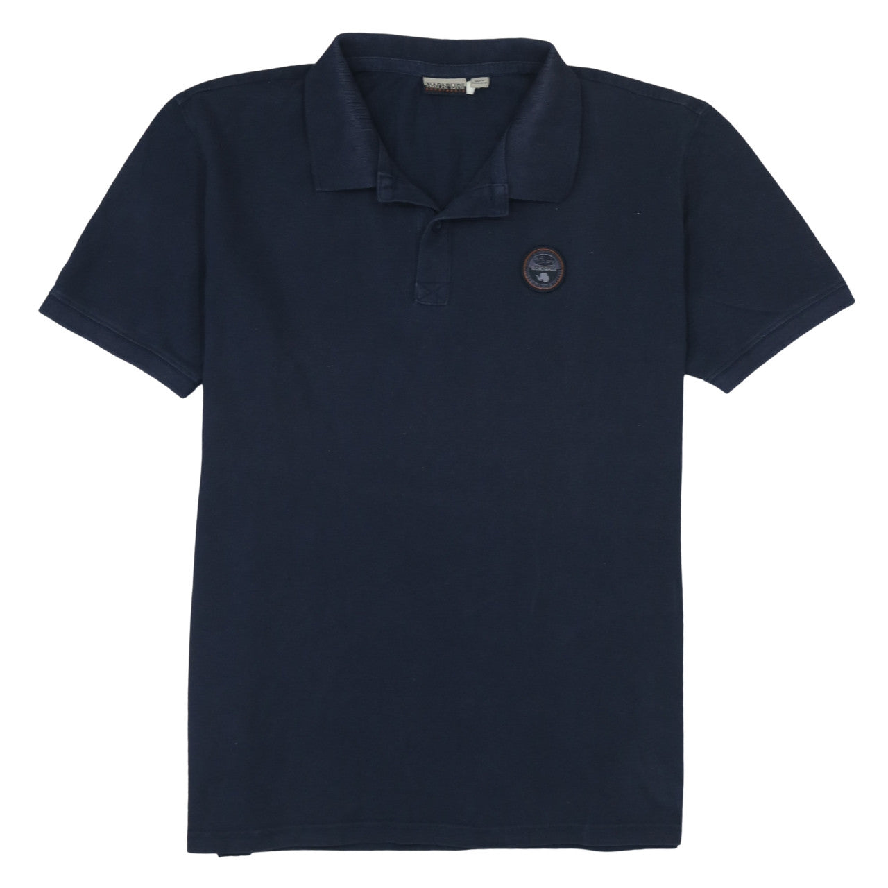 Napapijri Men's Blue 2XL Cotton Polo Shirt Short Sleeve