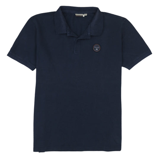 Napapijri Men's Blue 2XL Cotton Polo Shirt Short Sleeve