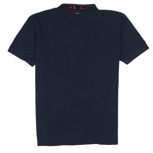 Napapijri Men's Blue 2XL Cotton Polo Shirt Short Sleeve