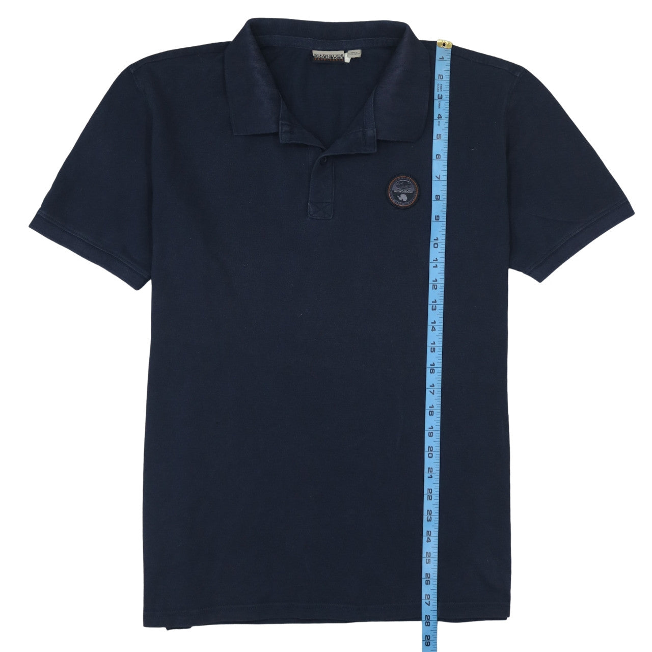 Napapijri Men's Blue 2XL Cotton Polo Shirt Short Sleeve