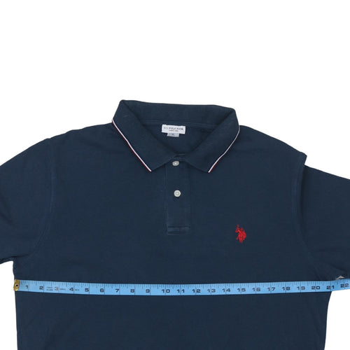 U.S. Polo Assn. Men's Blue XL Short Sleeve Cotton Polo Shirt